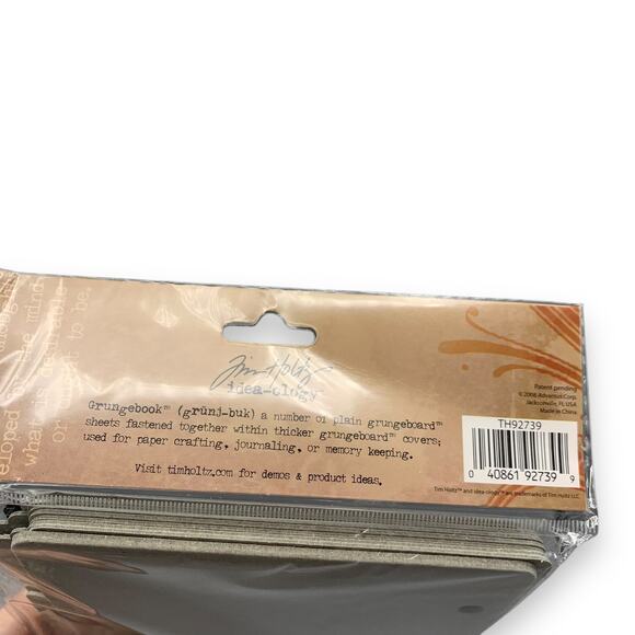 Tim Holtz 6X6 Grungebook Kit 12 Pages 2010 Grunge Book Grungeboard Pages NEW - Picture 2 of 3